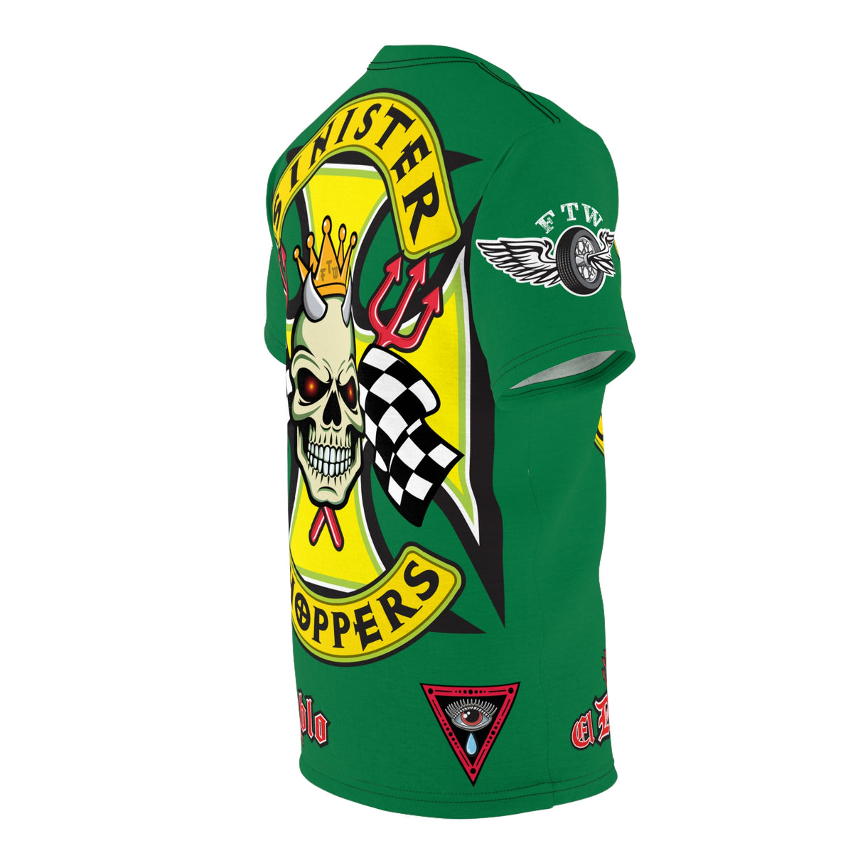 Sinister Choppers HiViz Super Tee - Custom Designed Motorcycle Riding Gear