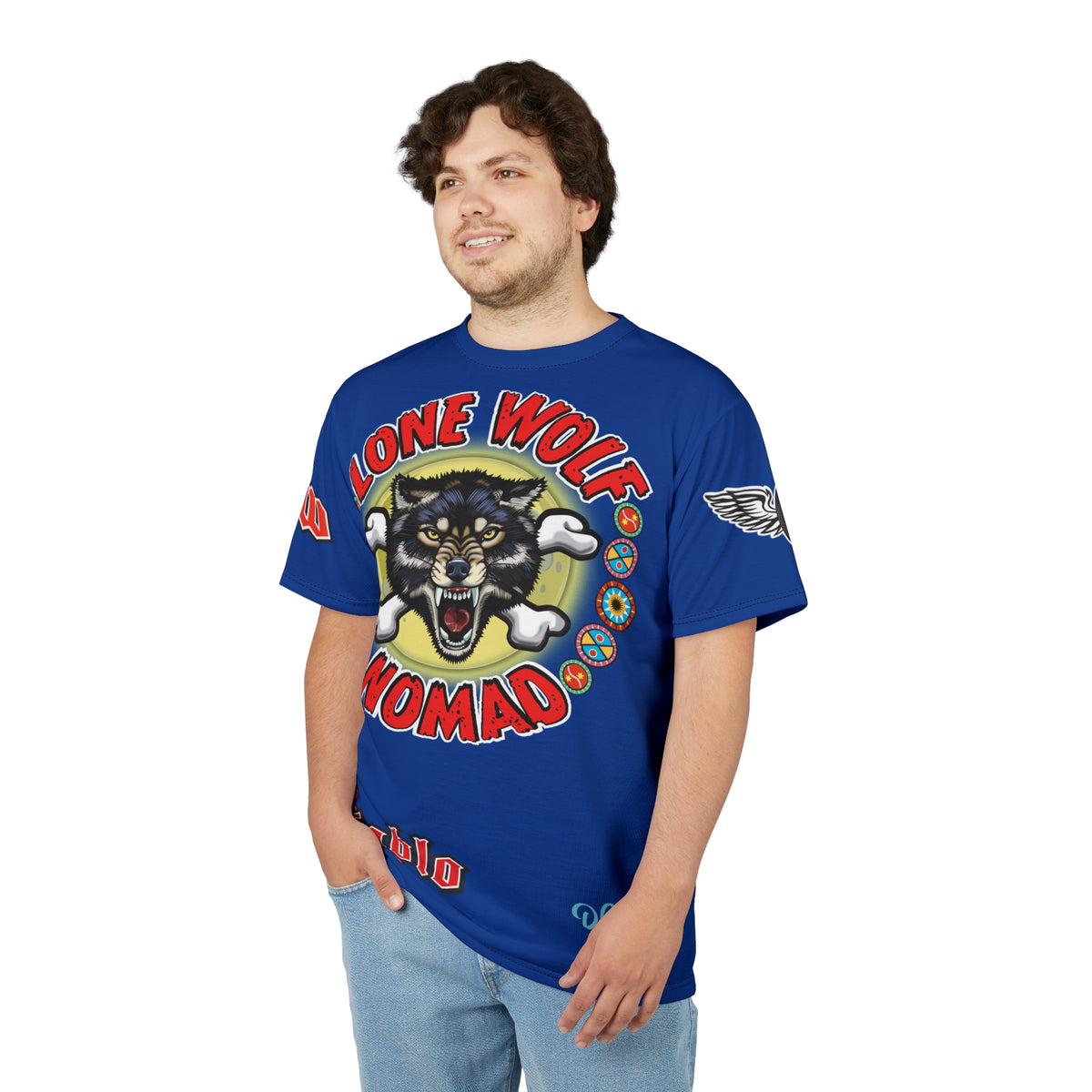 Lone Wolf Nomad HiViz Super Tee - For The Independent No Club Bikers For Life