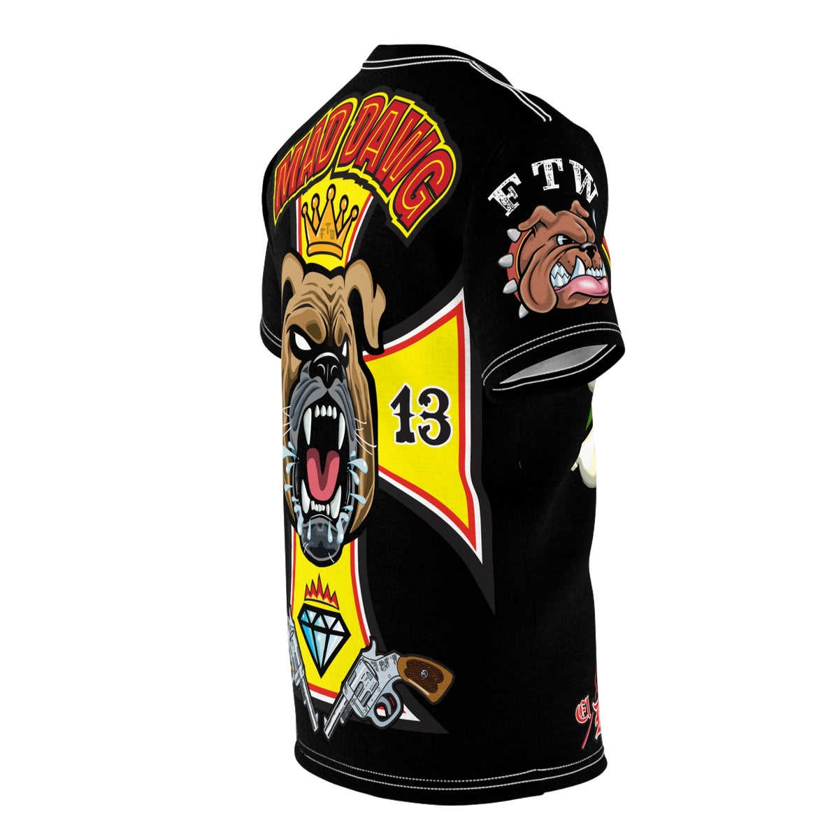 Mad Dawg Customs HiViz Super Tee - Hardcore Biker Threads