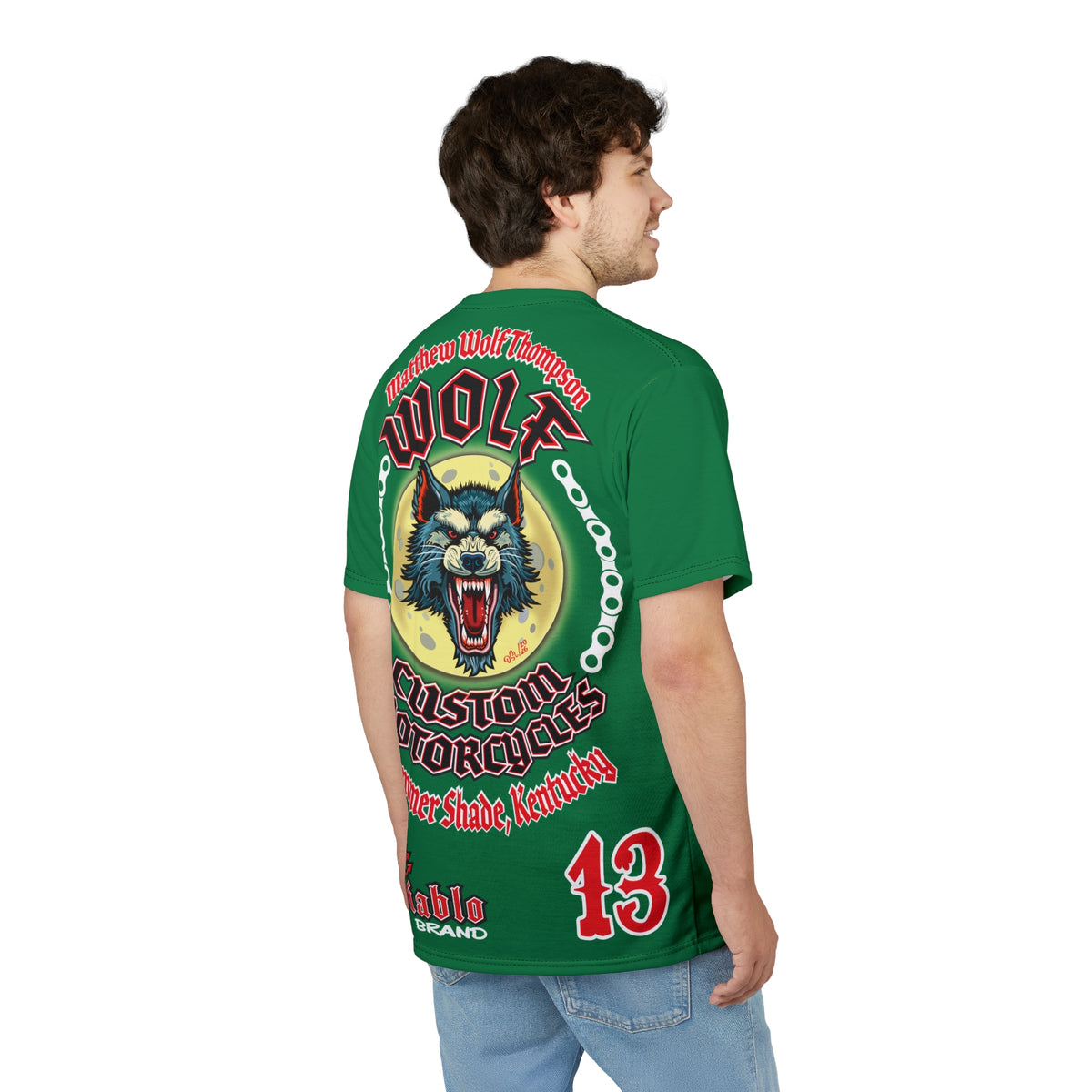 MWT Wolf Custom Motorcycles Super Tee — Viciously Cool High Performance Motorcycle Riding Shirt