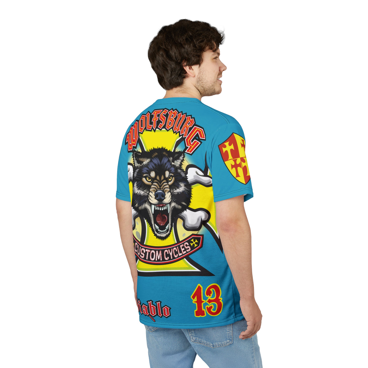 Wolfsburg Custom Cycles HiViz High Comfort Motorcycle Riders Super Tee