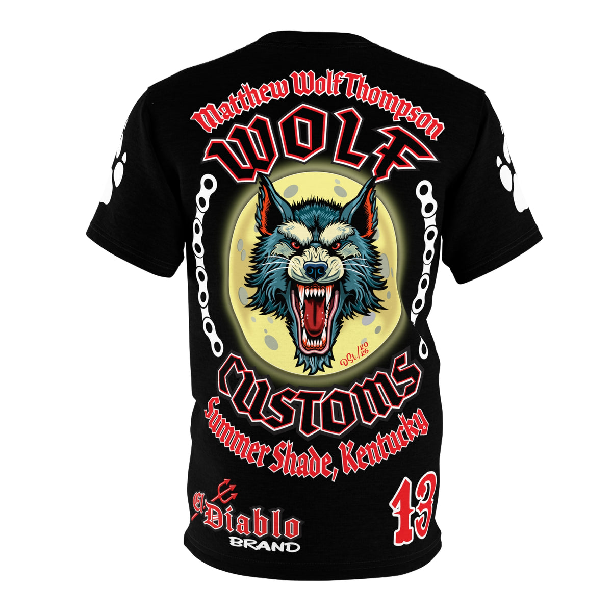 Copy of MWT Wolf Custom Motorcycles Super Tee — Viciously Cool High Performance Motorcycle Riding Shirt