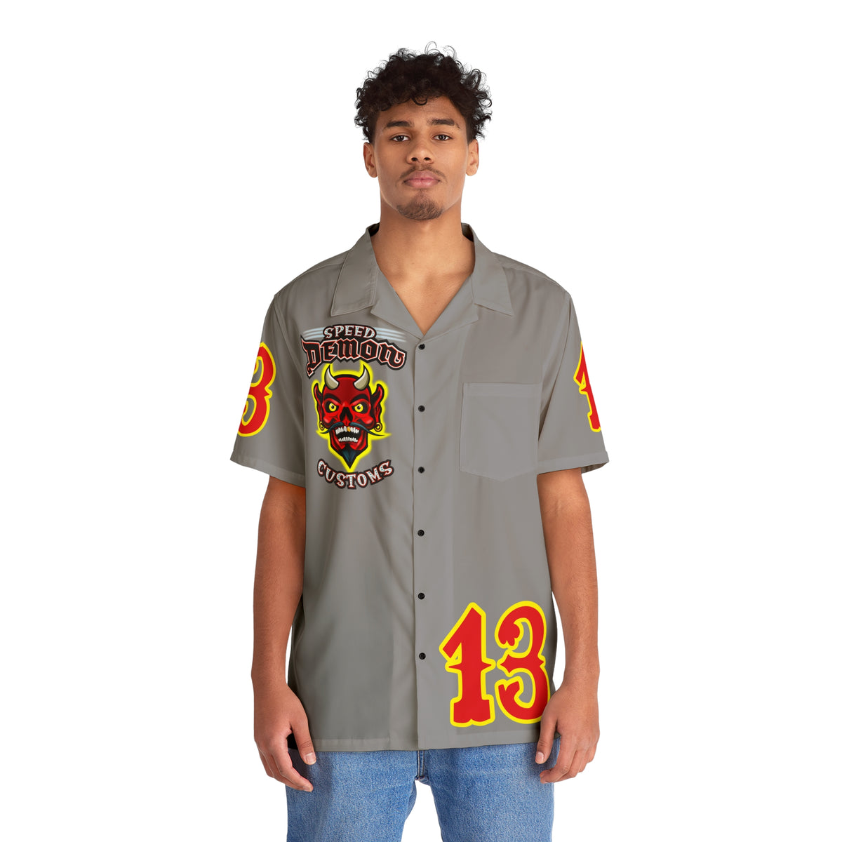 Big Bopper Men's Hawaiian Shirt - Loose, Comfortable Button Up Shirt for Easy Breezy Riding - Sizes to 5XL