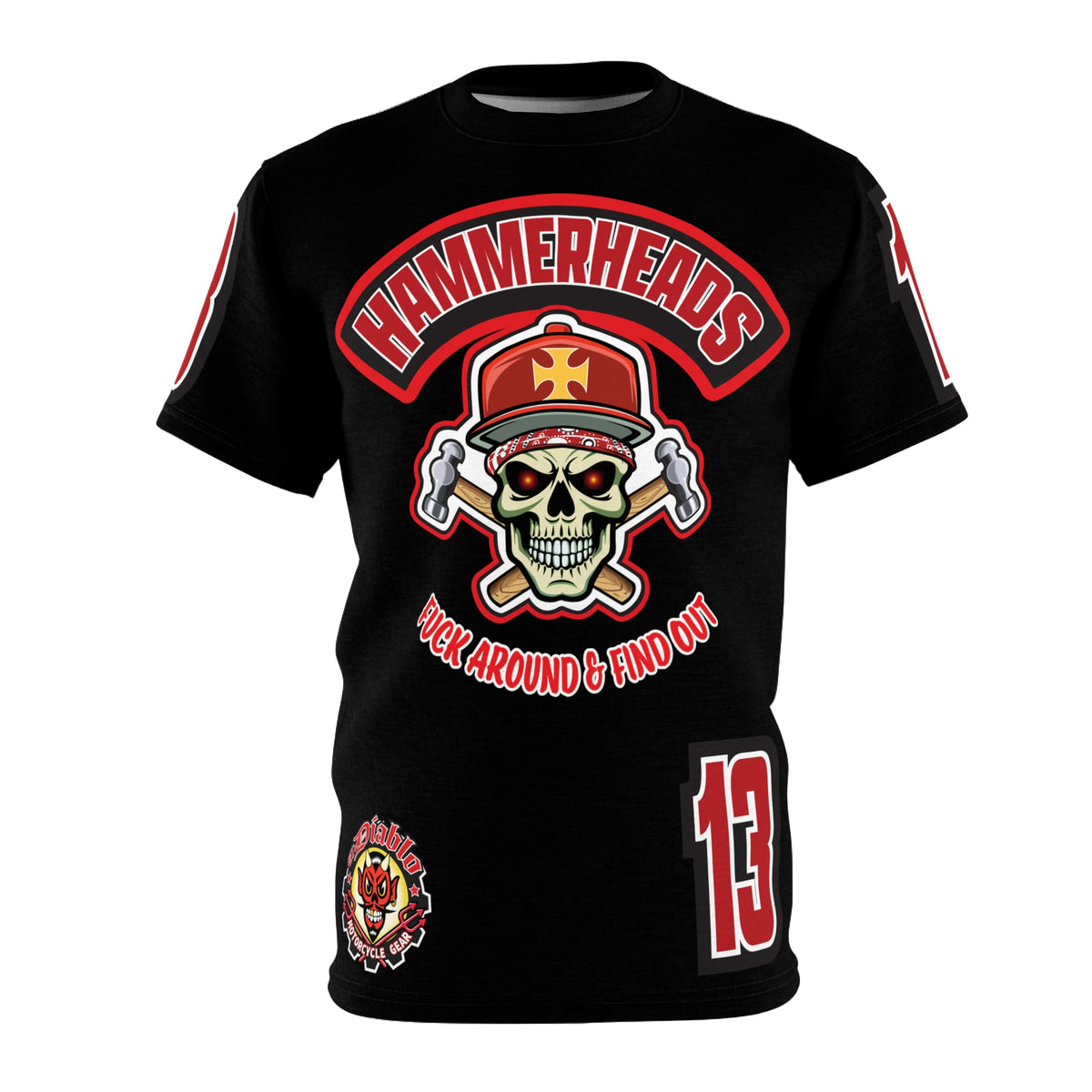 Hammerheads Union Local 13 FAFO Hardcore Biker Super Tee