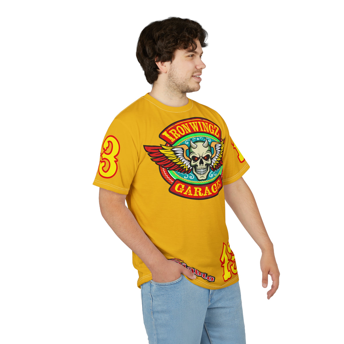 Iron Wingz Garage HiViz Super T - Hardcore Motorcycle Riders Cut