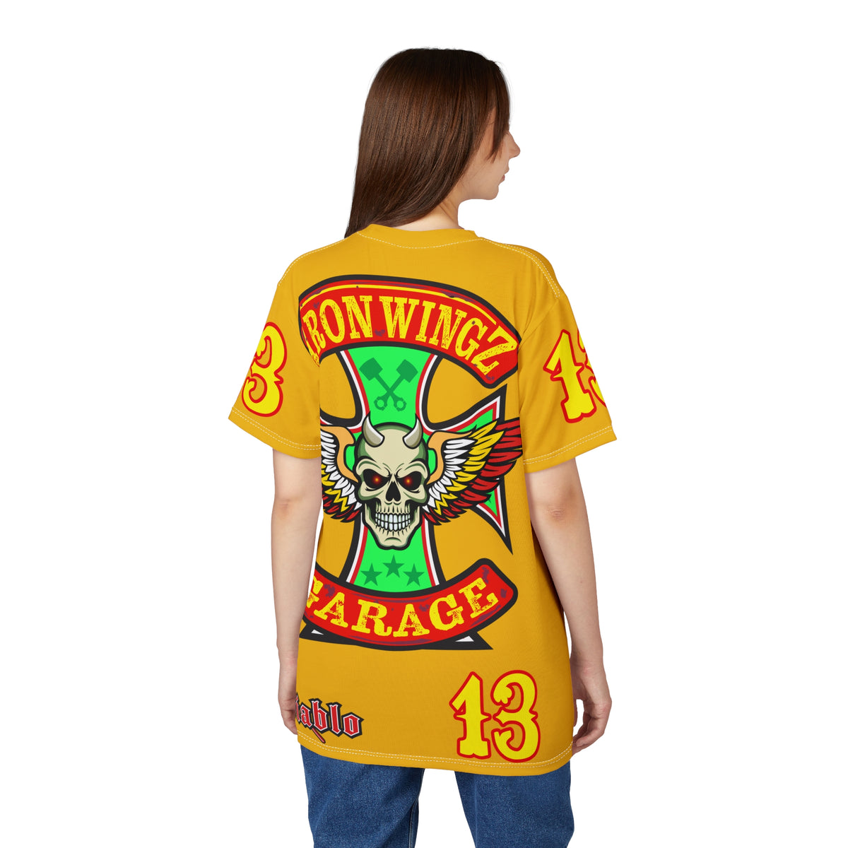 Iron Wingz Garage HiViz Super T - Hardcore Motorcycle Riders Cut