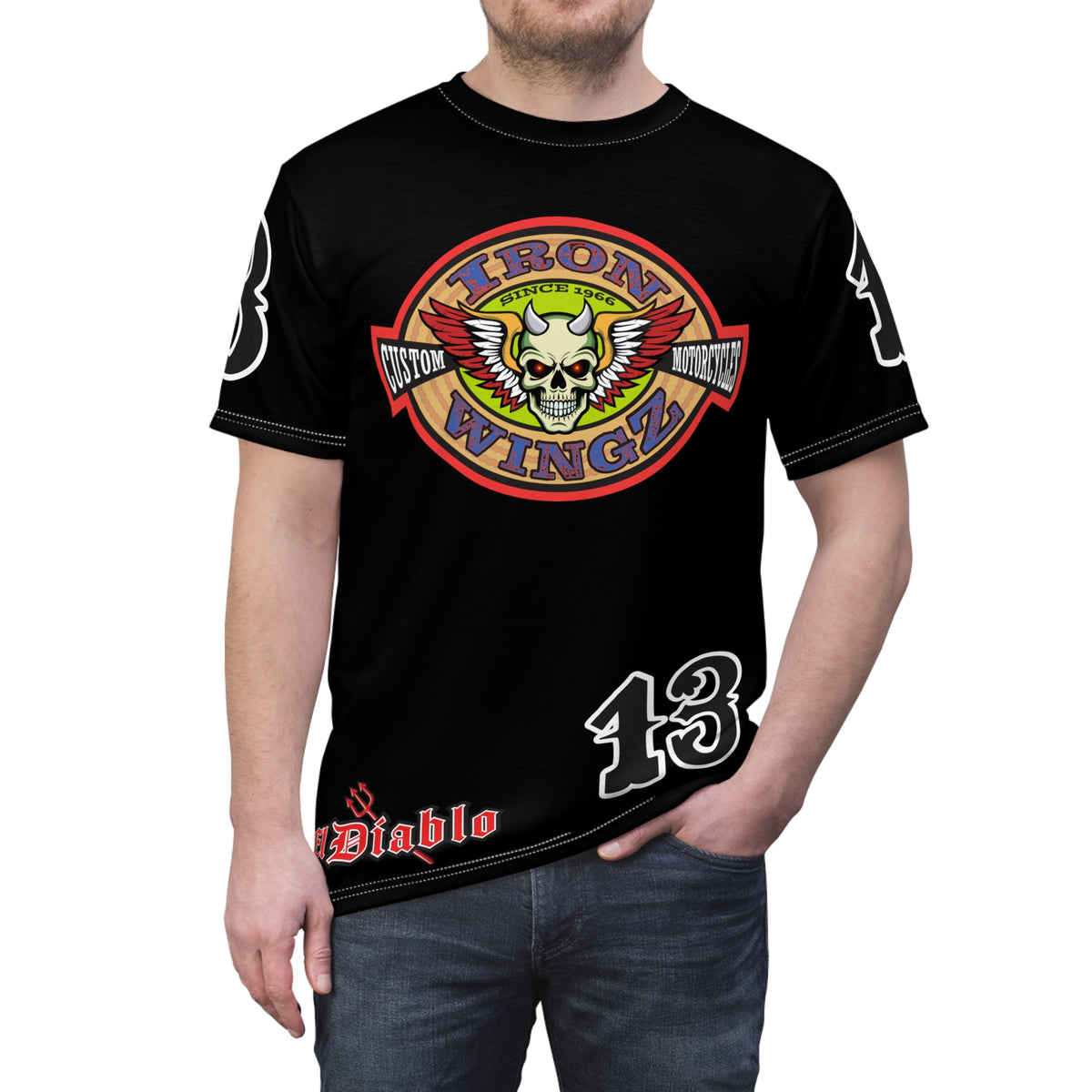 Iron Wingz Garage Spectacular Riding Tee for Harley Riders