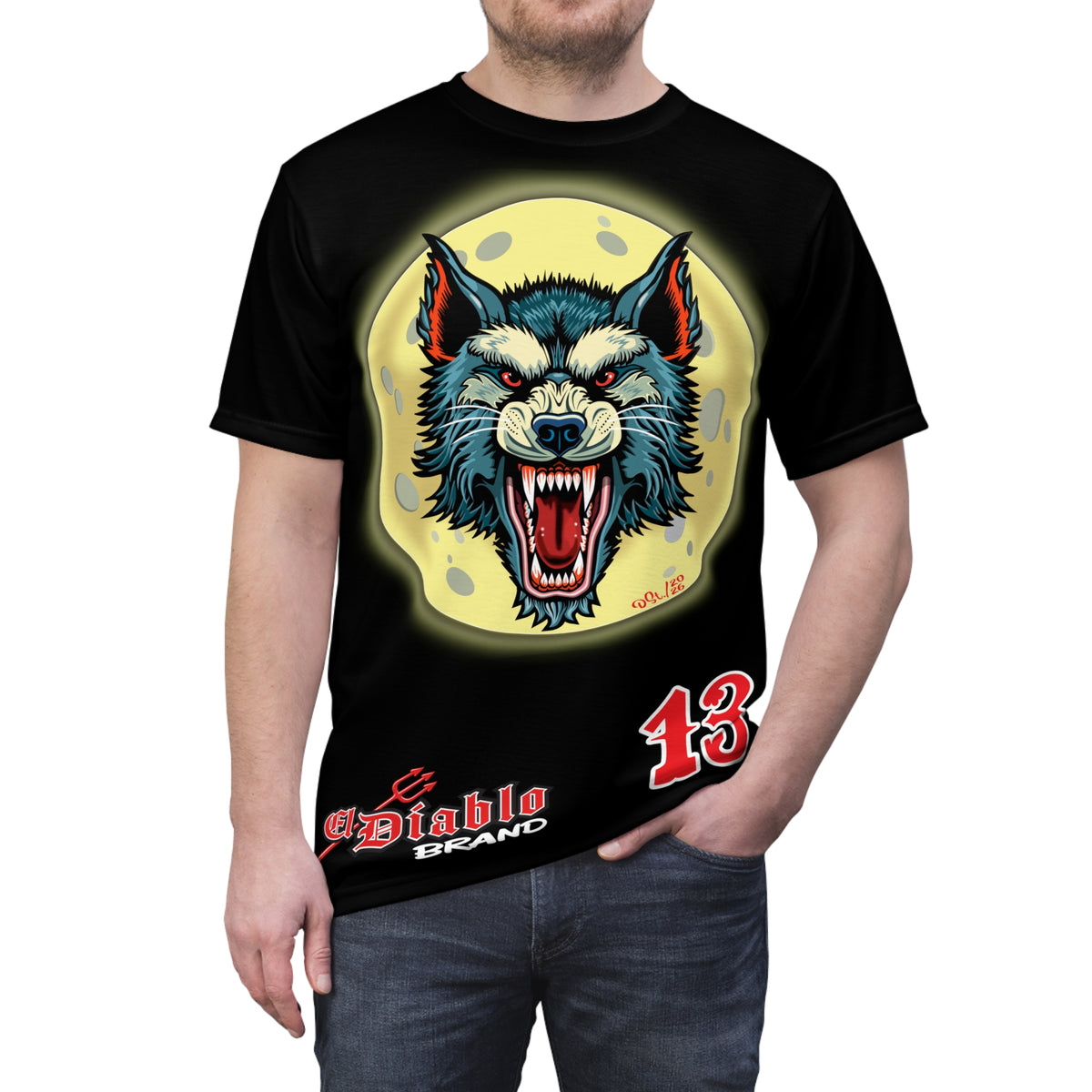 MWT Wolf Custom Motorcycles Super Tee — Viciously Cool High Performance Motorcycle Riding Shirt