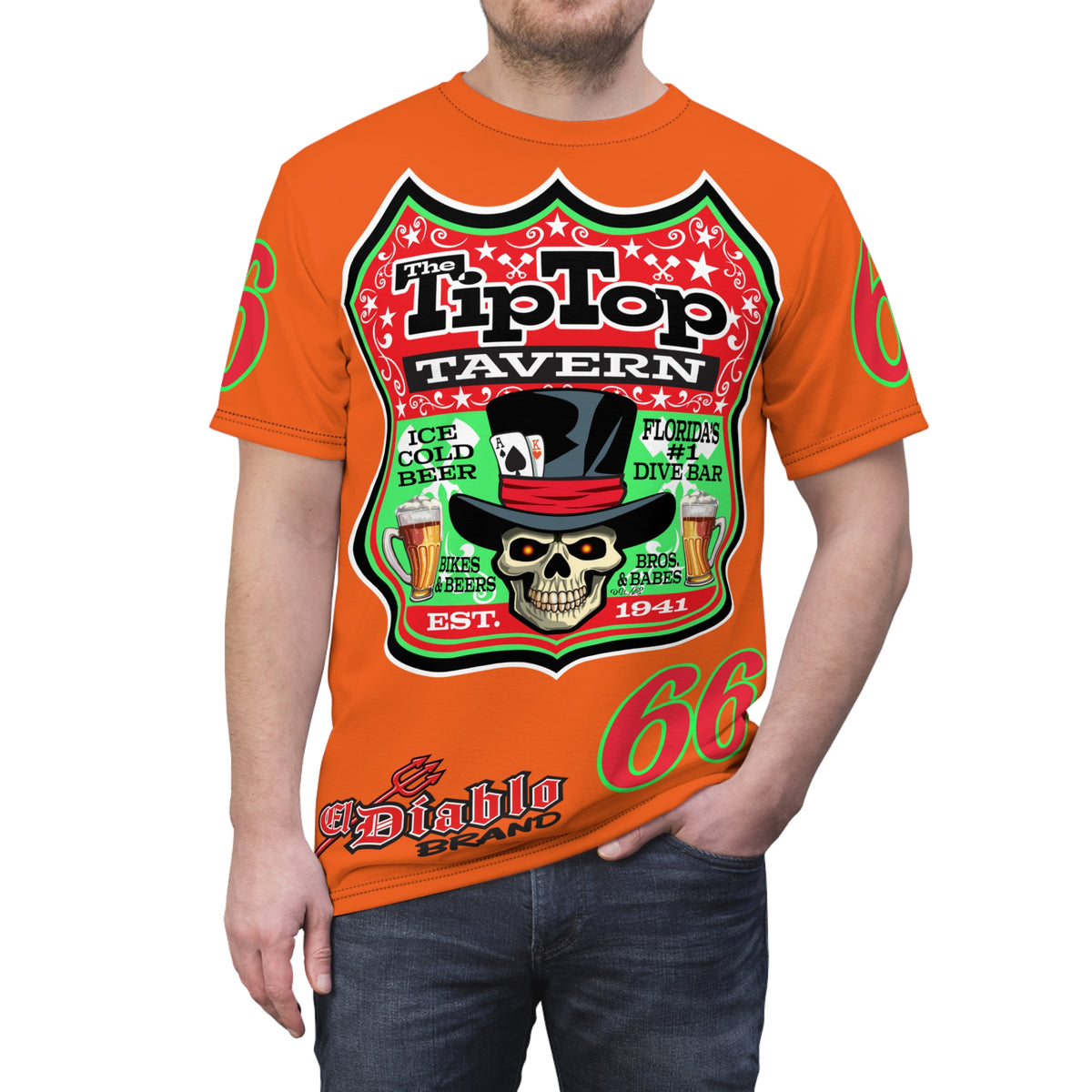Tip Top Tavern Dive Bar Super Tee (*Limited Edition) - America's Best Dive Bar, Bikes Beers Babes & Bros. - Honouring Biker Bar Tee