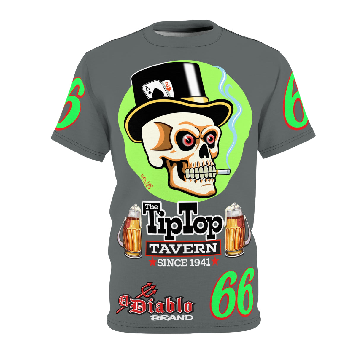 Tip Top Tavern Dive Bar Super Tee - Special Edition Smokin' Joe + XL Graphics - America's Best Dive Bar - Bikes Beers Babes & Bros. - Biker Bar Tee