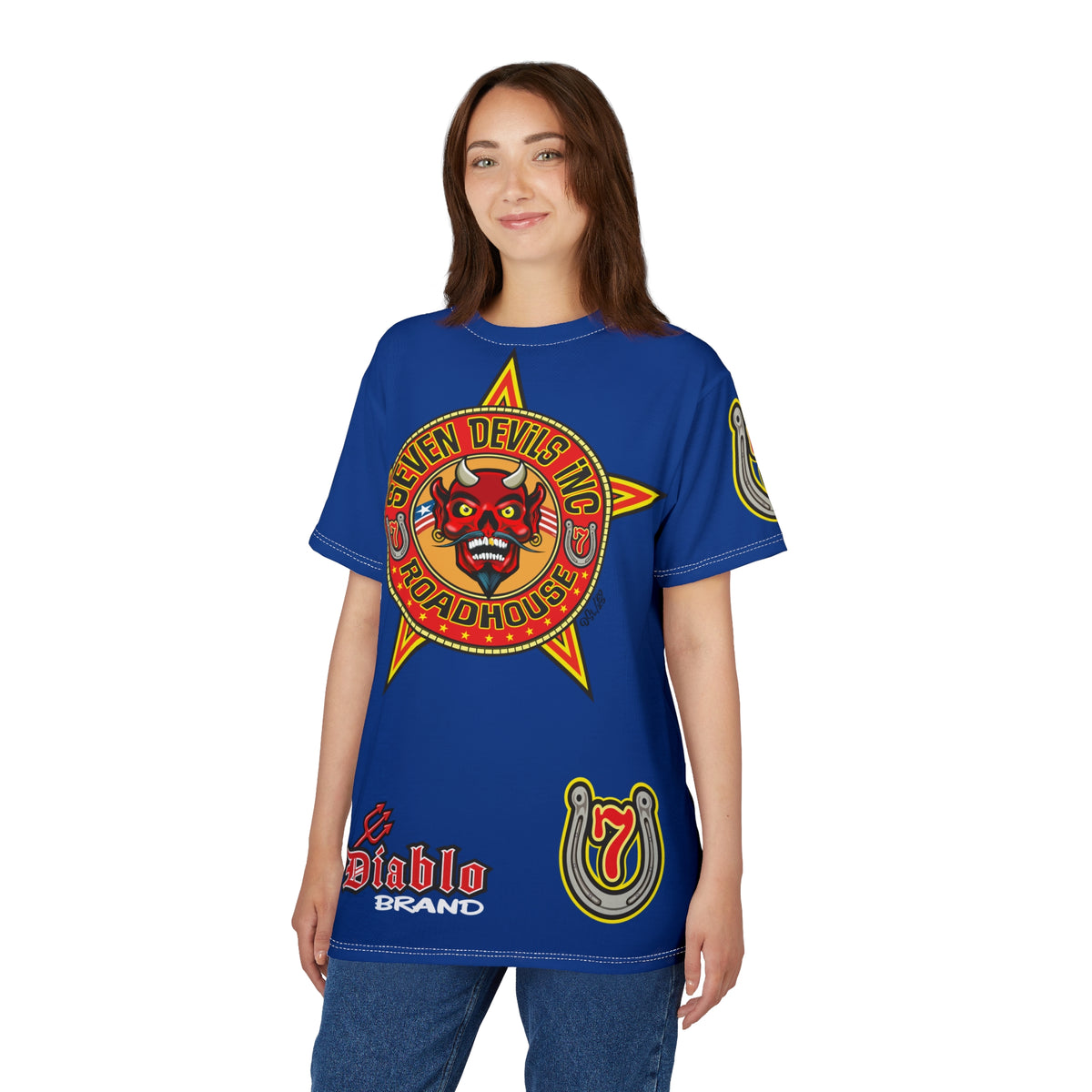 Seven Devils Inc. Roadhouse Graphic Tee - Motorcycle Custom Riding Super Tee