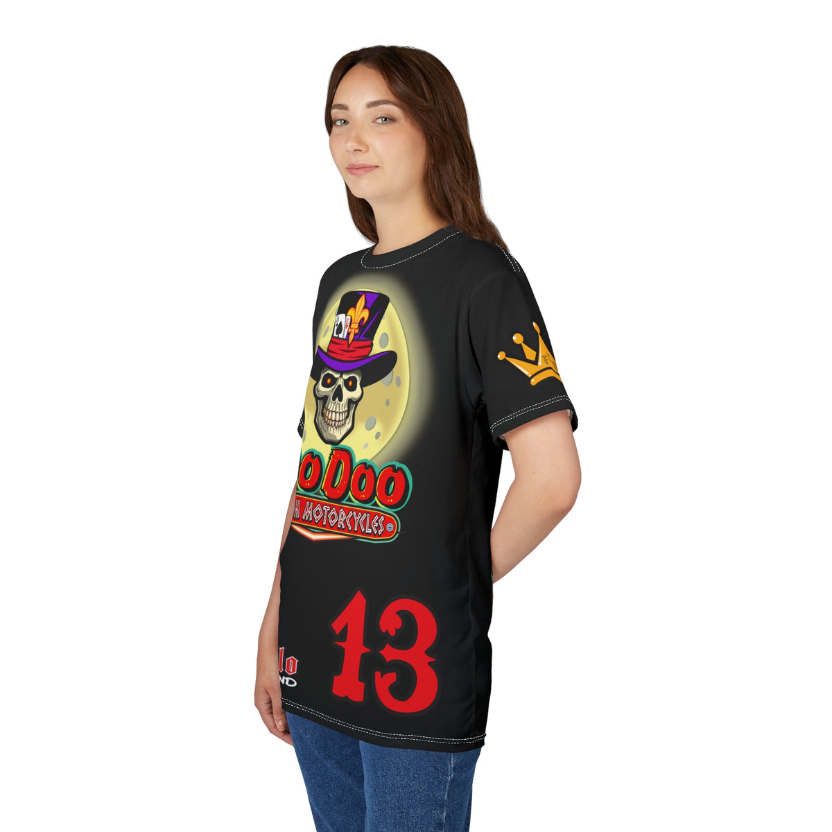 VooDoo Custom Motorcycles BLACK MAGIC - Retro Graphics Biker Tee