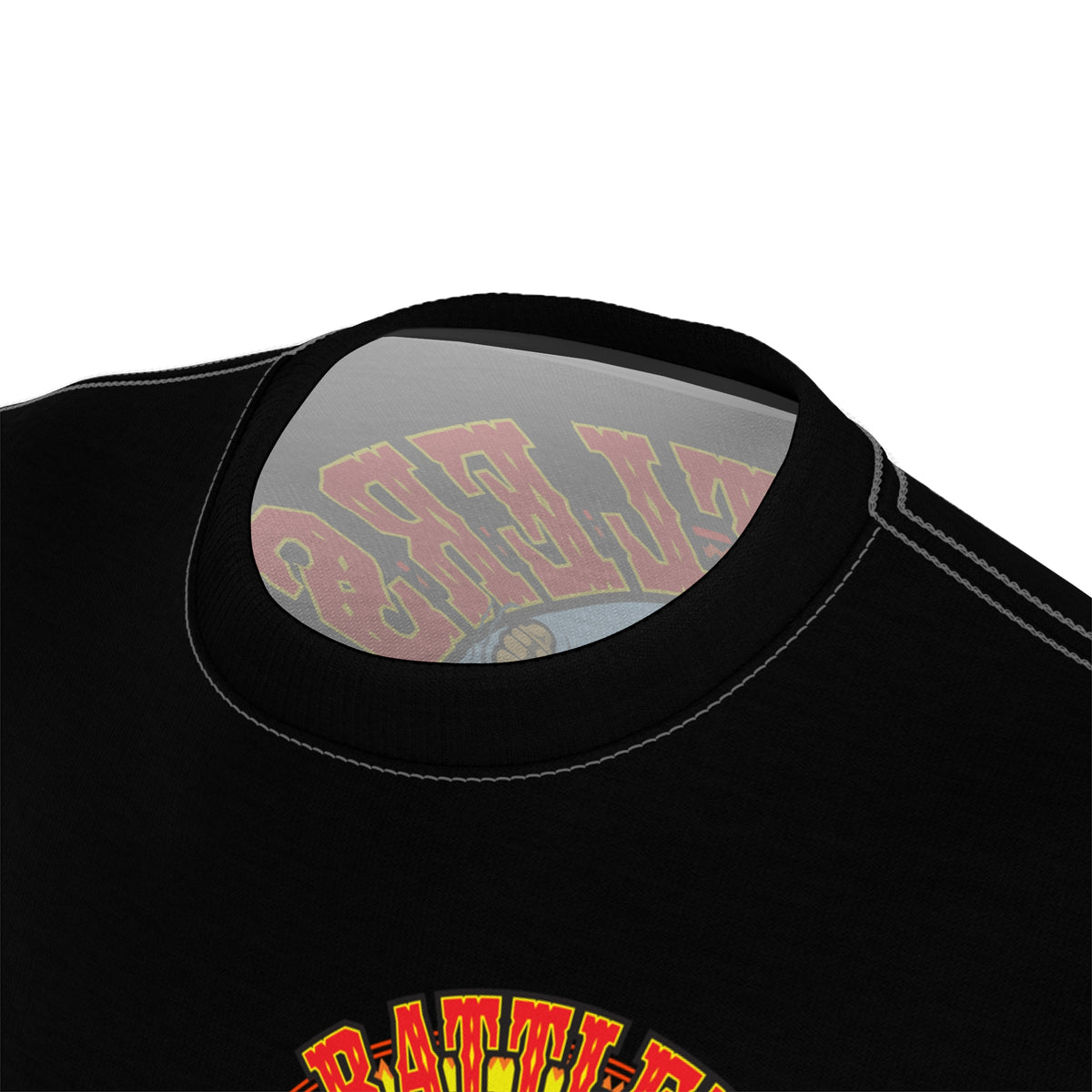 SRT Rattlers Saloon  BADAZZ BLACK SUPER RIDING TEE — Vintage Biker Lucky 7 Graphic Shirt