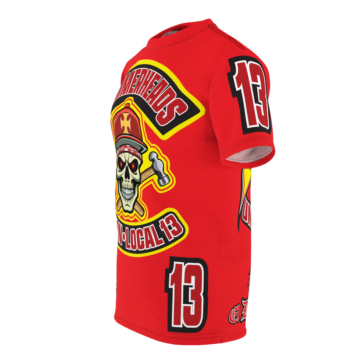 Hammerheads Union Local 13 HiViz Super Tee - Rough Tough Bad Attitude Motorcycle Riding Tee