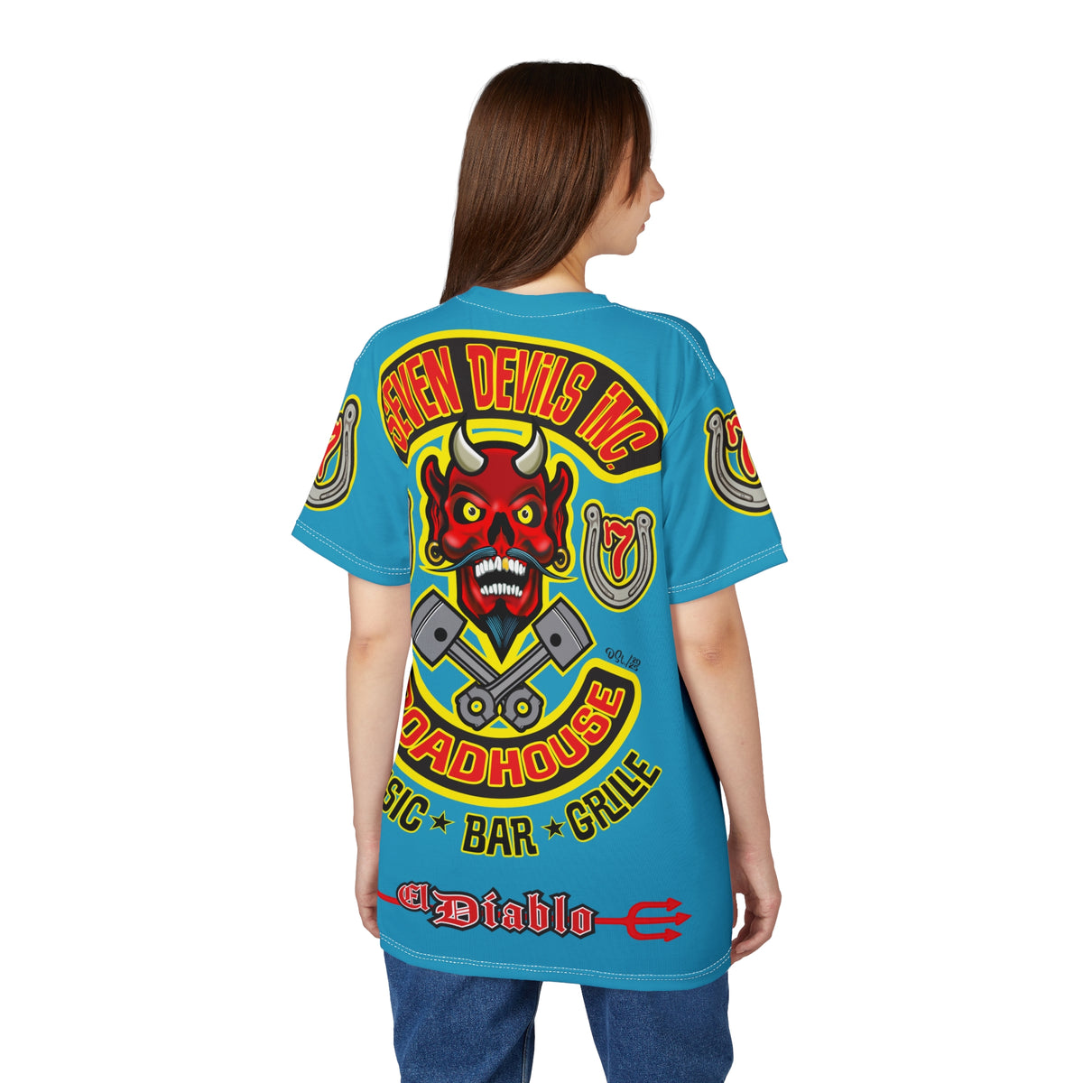 Seven Devils Inc. Roadhouse Graphic Tee - Motorcycle Custom Riding Super Tee
