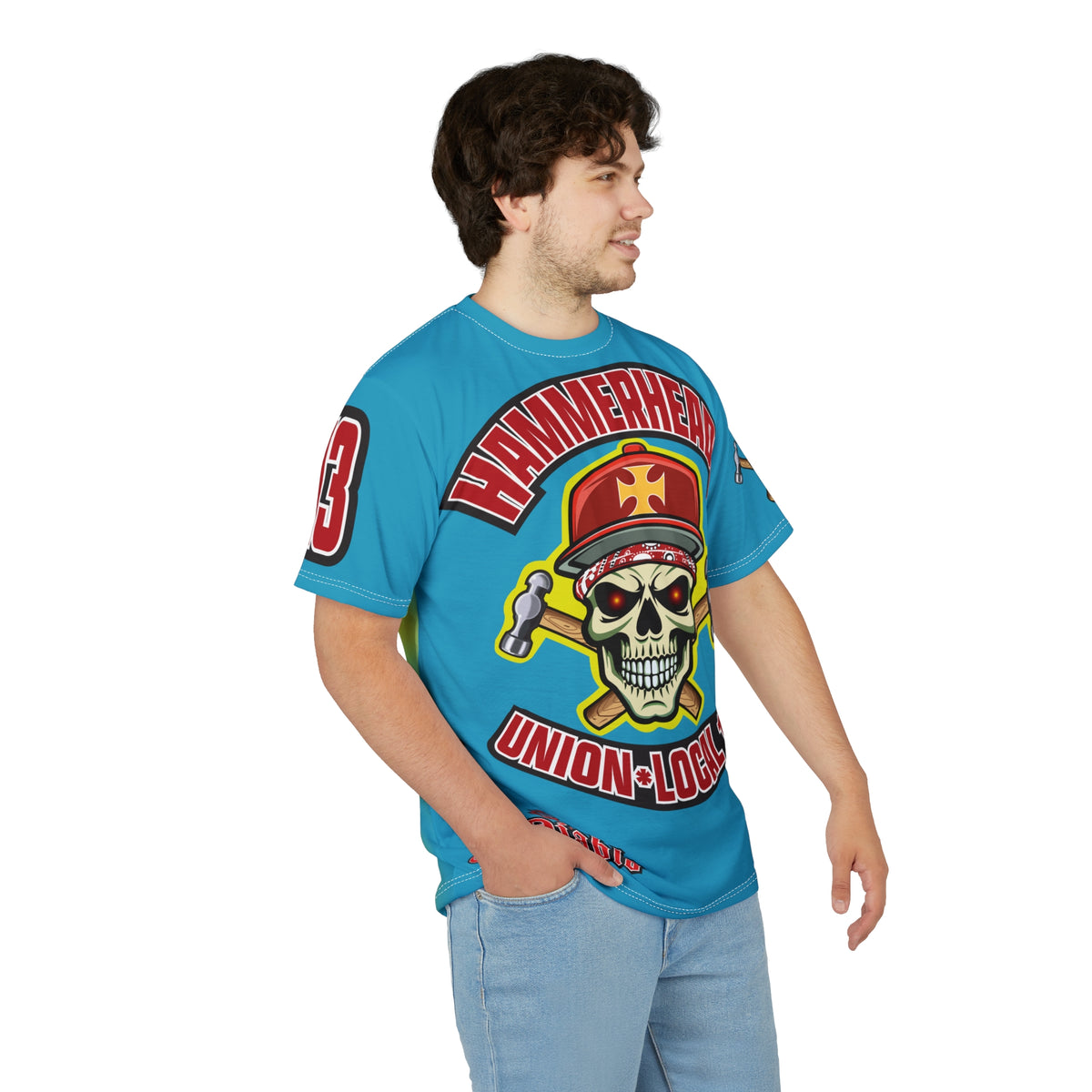 Hammerheads Union Local 13 Electric Blue Tie- Dye Riding Tee