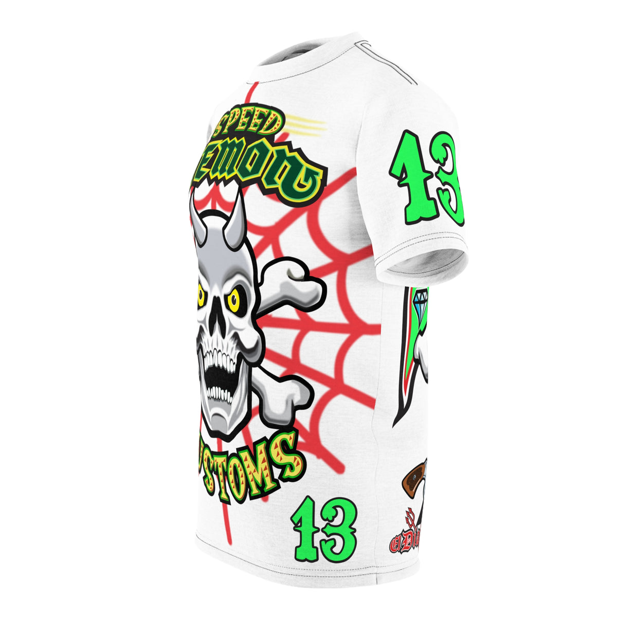 Speed Demon HiViz Ultra Rare White Super Tee - Limited Edition