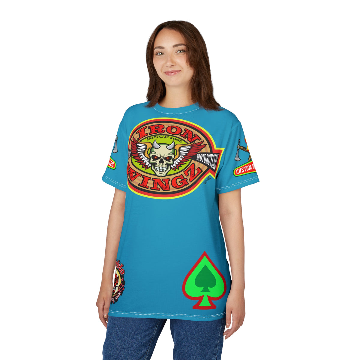 Iron WingZ Customs HiViz High Performance Motorcycle Riding Super Tee