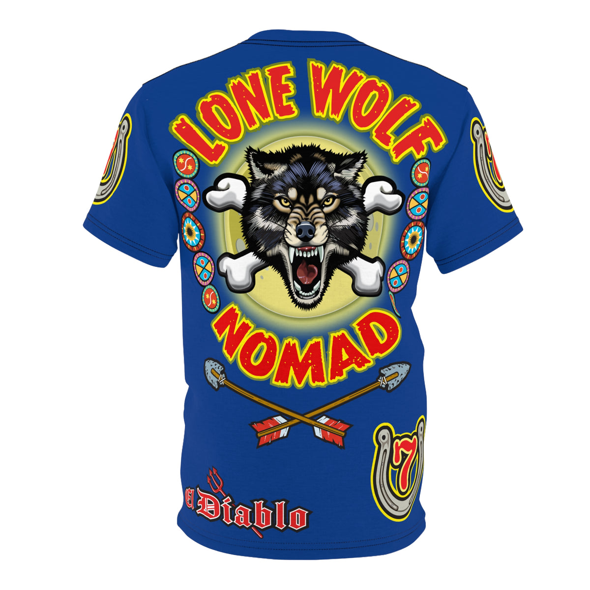 Lone Wolf Nomad HiViz Super Tee - Special Design for Independent No Club Riders