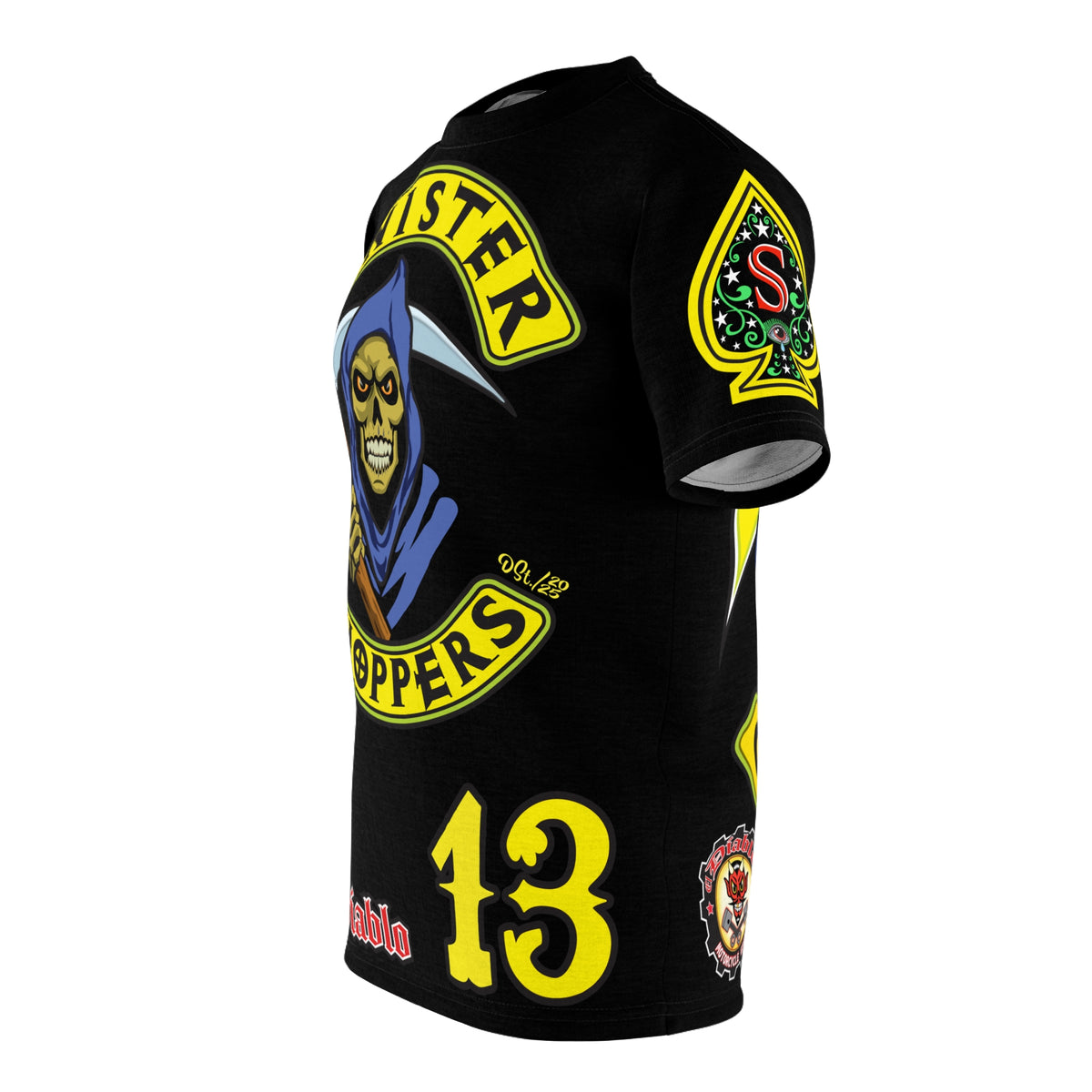 Sinister Choppers Custom Motorcycles -  HiViz Custom Reaper Super Tee - High Performance Riding Wear
