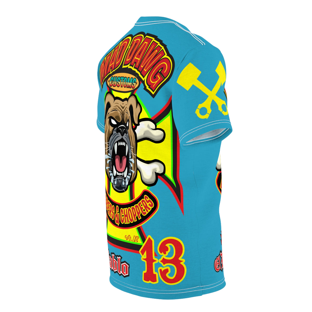 Mad Dawg Customs HiViz, High Performance Super Tee - Mad Dawgs & Bad Dawgs must have Riding Super Tee