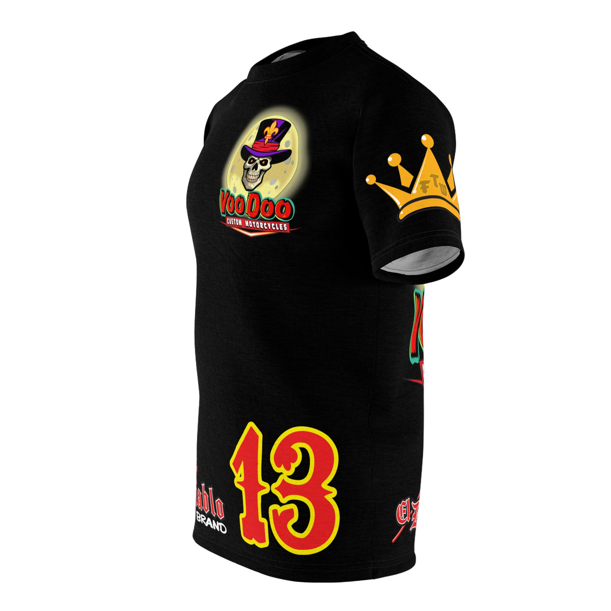 SRT VooDoo Custom Motorcycles Graphic Biker Tee - The Ultimate Riding Gear
