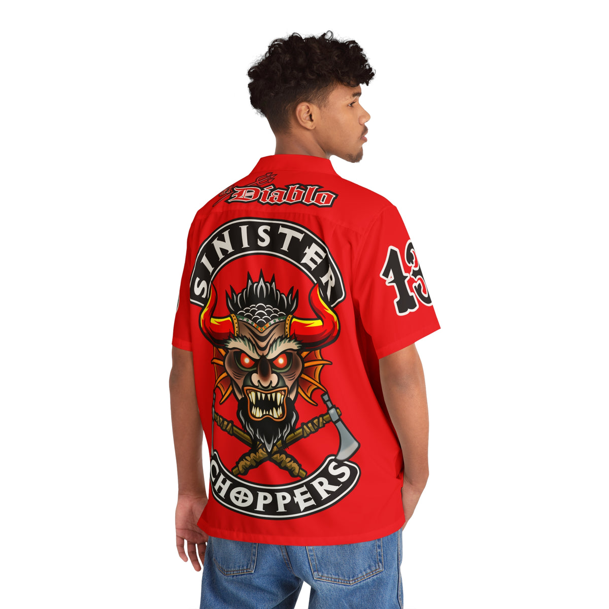 Big Bopper Men's Hawaiian Shirt - Loose, Comfortable Button Up Shirt for Easy Breezy Riding - Sizes to 5XL