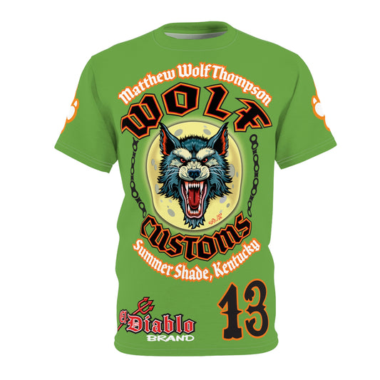 MWT Wolf Custom Motorcycles Super Tee — Viciously Cool High Performance Motorcycle Riding Shirt