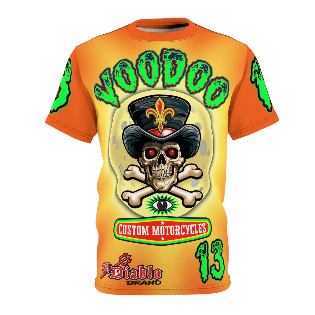 VooDoo Customs Angry Orange Tie Dye Yelo Blast HiViz Super Tee