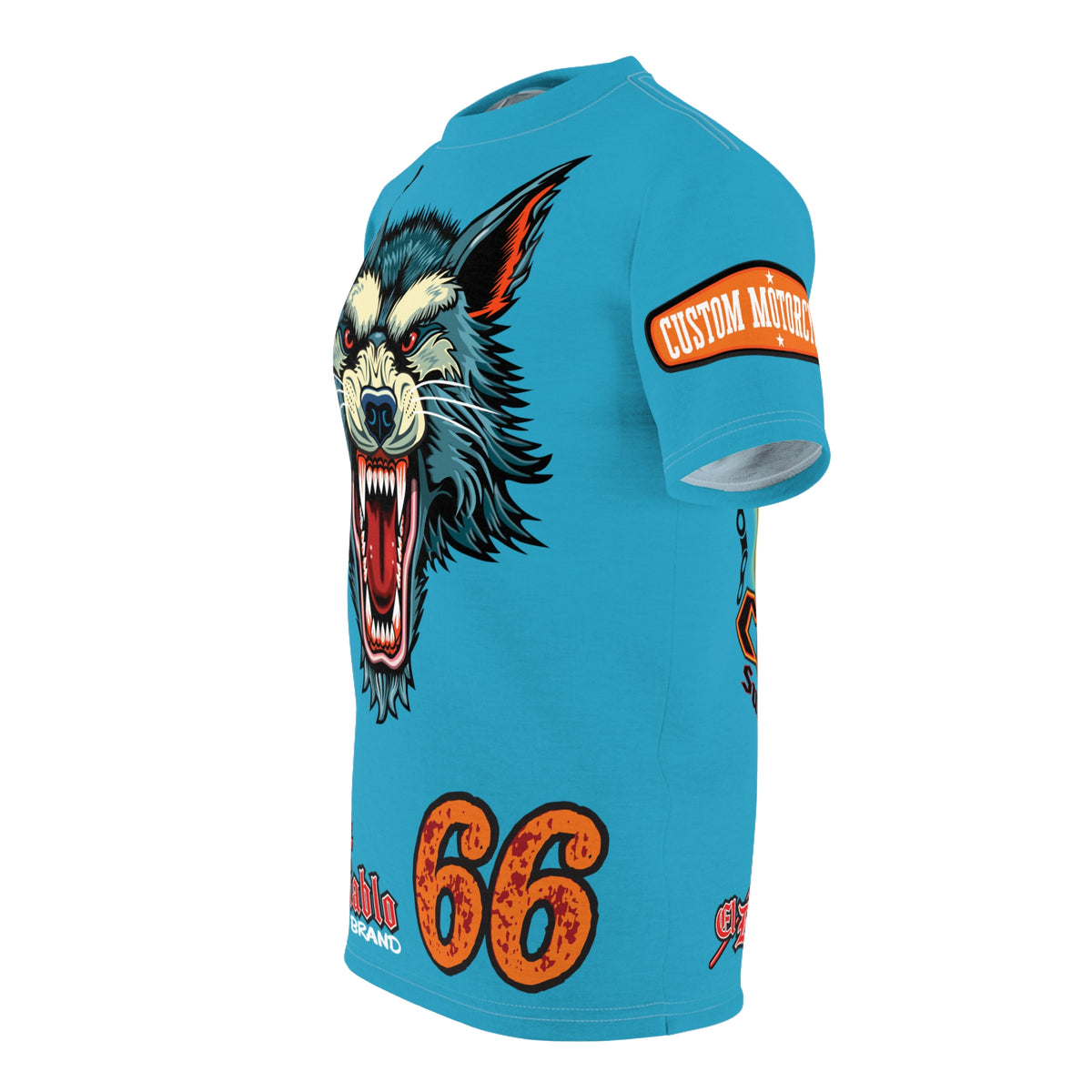 MWT Wolf Custom Motorcycles Super Tee — Viciously Cool High Performance Motorcycle Riding Shirt
