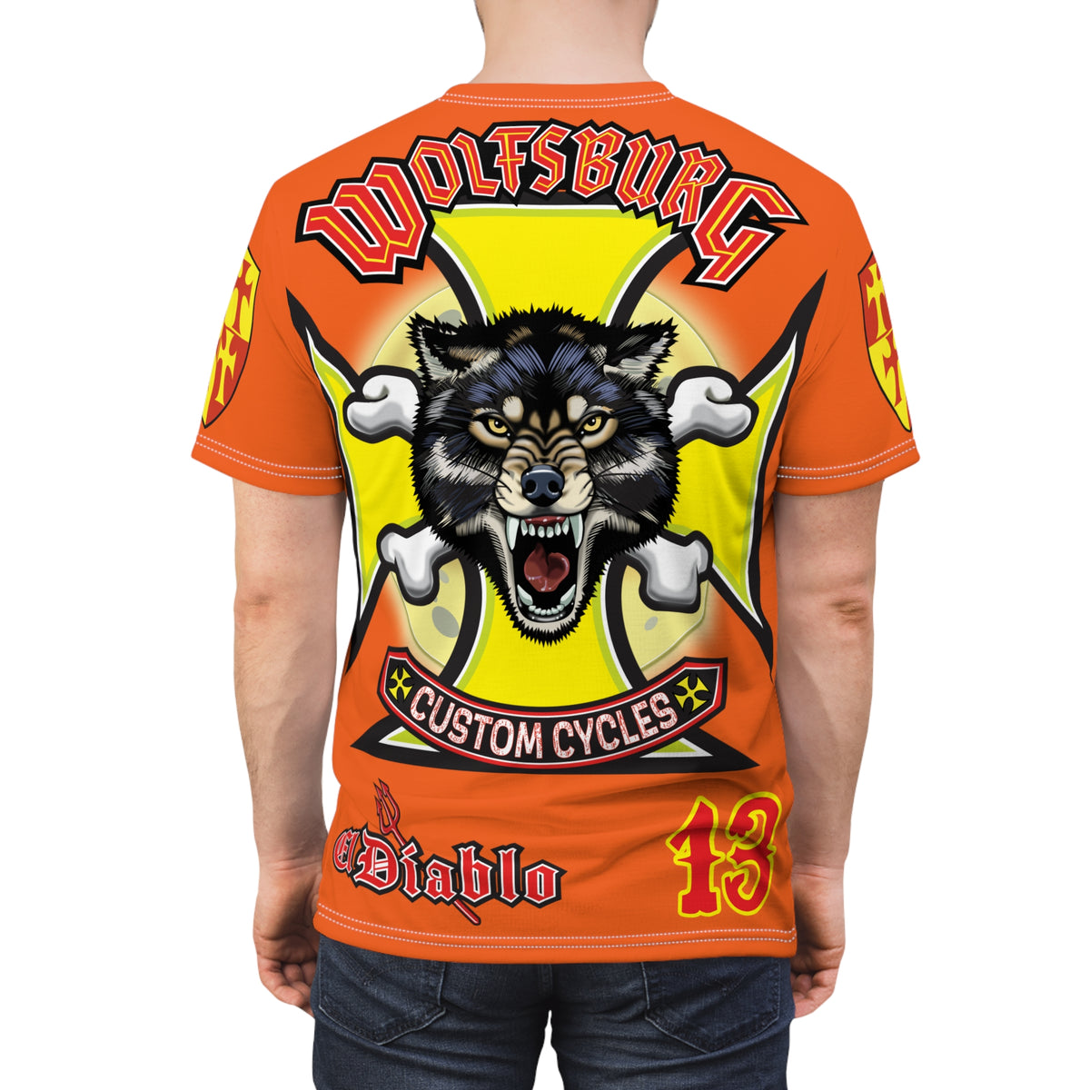 Wolfsburg Custom Cycles HiViz High Comfort Motorcycle Riders Super Tee