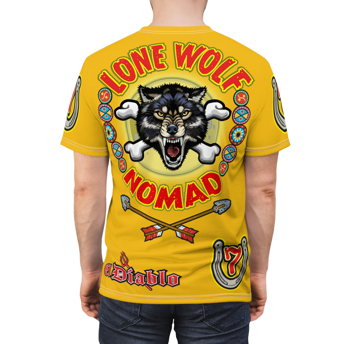 Lone Wolf Nomad HiViz Super Tee - Special Design for Independent No Club Riders