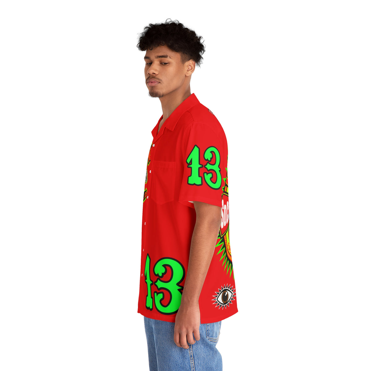 Big Bopper Men's Hawaiian Shirt - Loose, Comfortable Button Up Shirt for Easy Breezy Riding - Sizes to 5XL