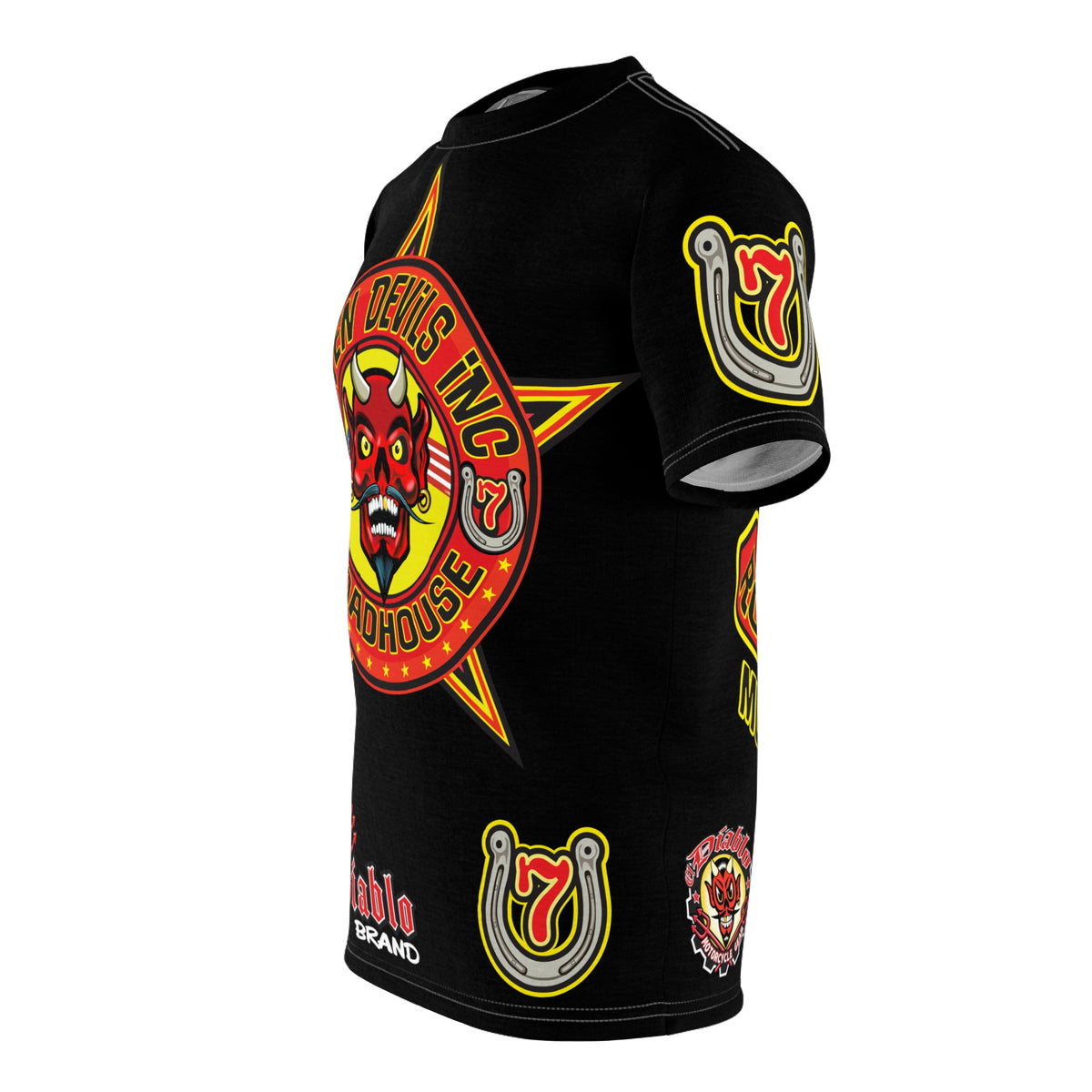 Seven Devils Inc. Roadhouse HiViz Graphic Tee - Motorcycle Custom Riding Super Tee