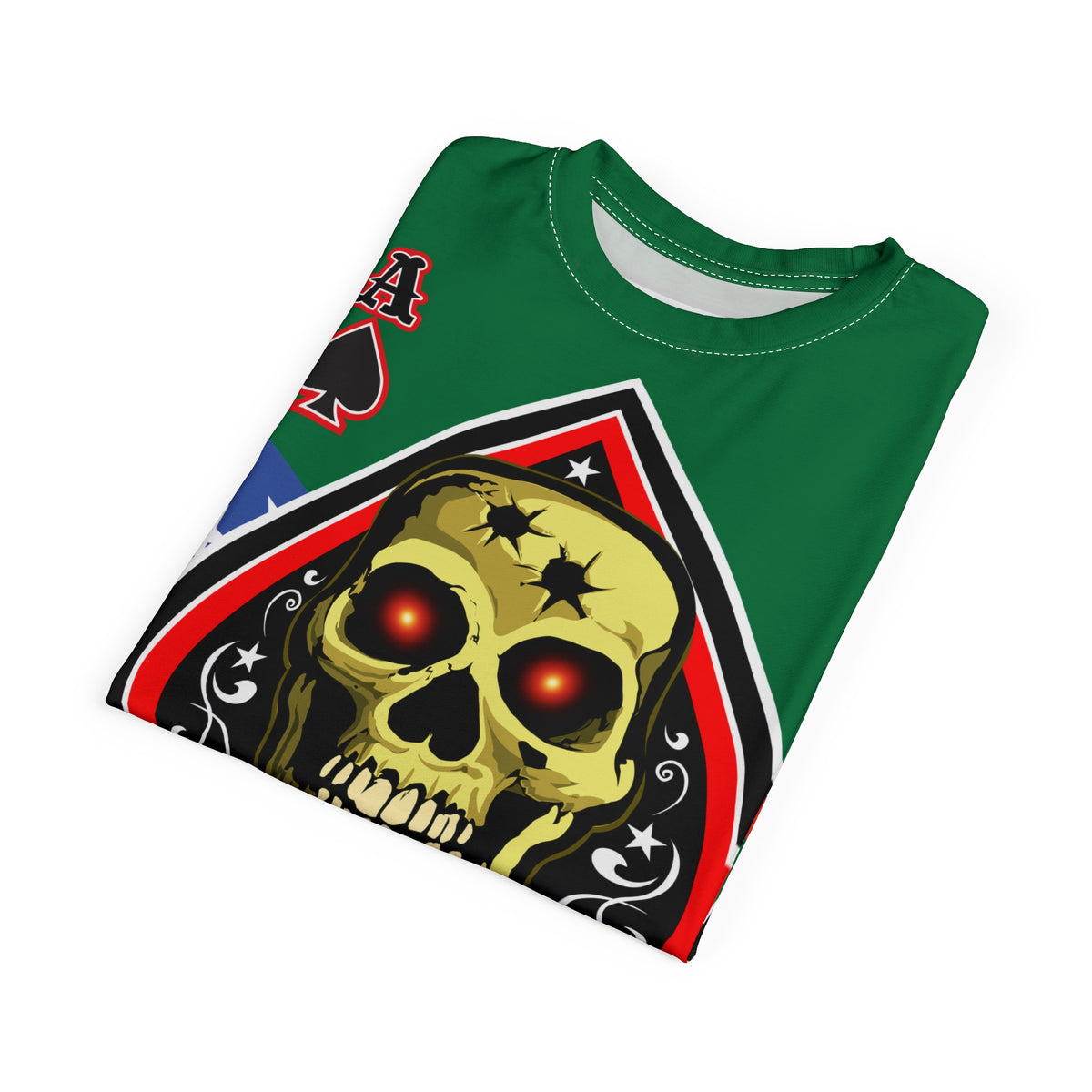American Custom Engines ACE - Special Lumina Green  Ace of Spades Death Card High visibility Graphics