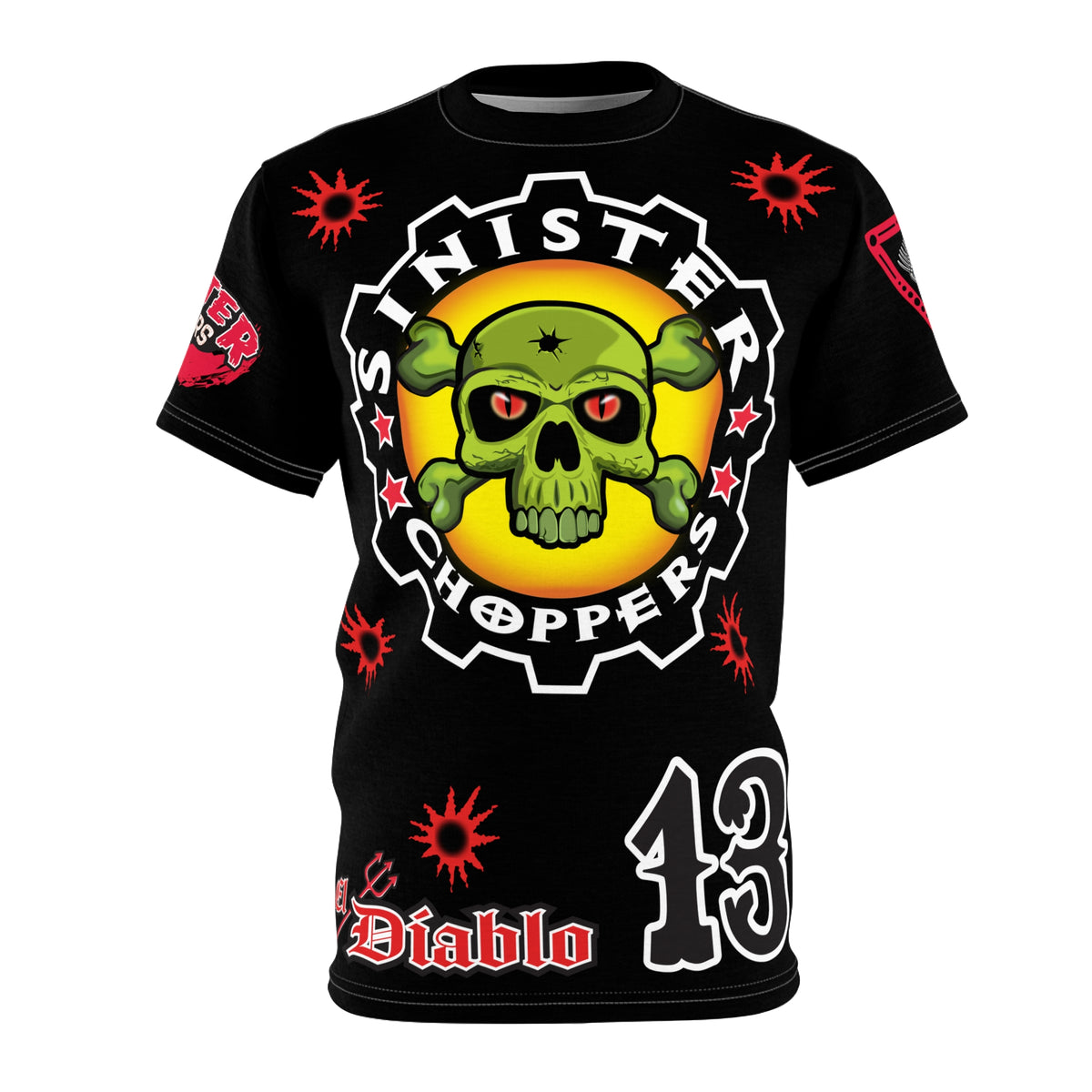 Sinister Choppers Black on Black Bad Attitude Super Tee