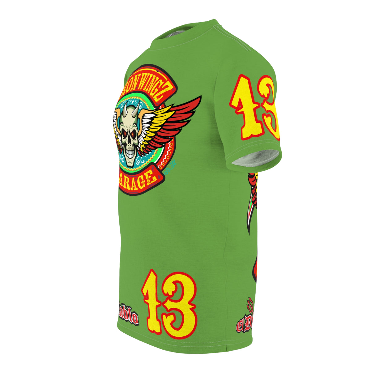 Iron Wingz Garage HiViz Super T - Hardcore Motorcycle Riders Cut- Soylent Green  ( Limited Edition )