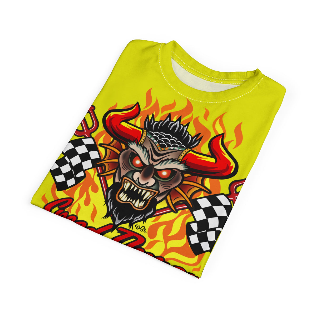 Demon Custom   Banana Rama HiViZ Super Tee — Extreme Edgy Graphics - Bad Attitude Custom Biker Riding Gear