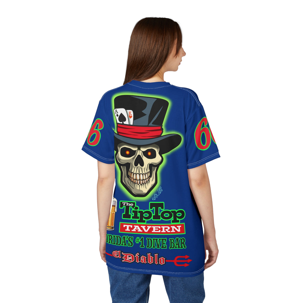 SRT Tip Top Tavern Dive Bar Super Riding Tee (*Limited Edition) - Florida's Best Dive Bar, Bikes Beers Babes & Bros. - Honouring Biker Bar Tee