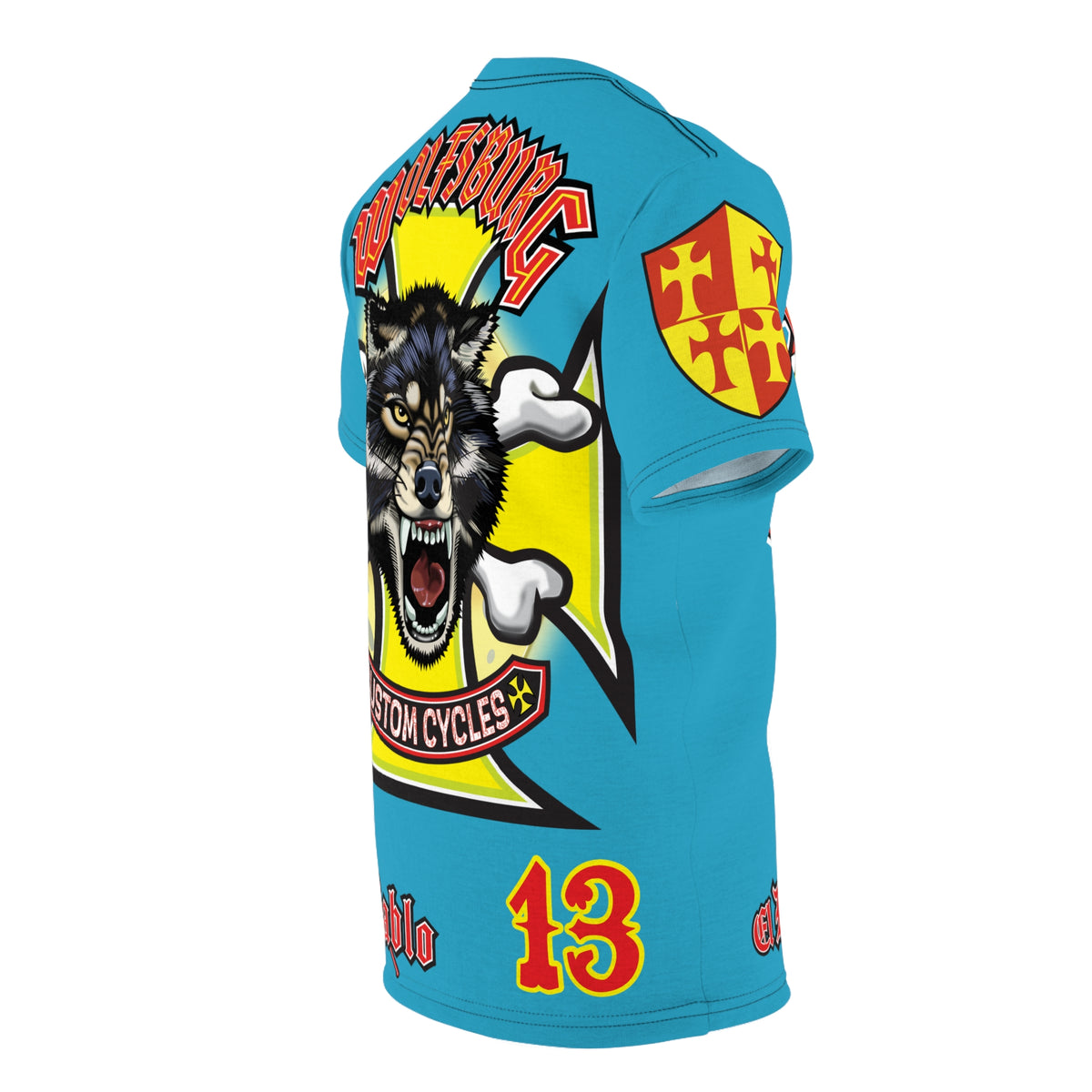 Wolfsburg Custom Cycles HiViz High Comfort Motorcycle Riders Super Tee