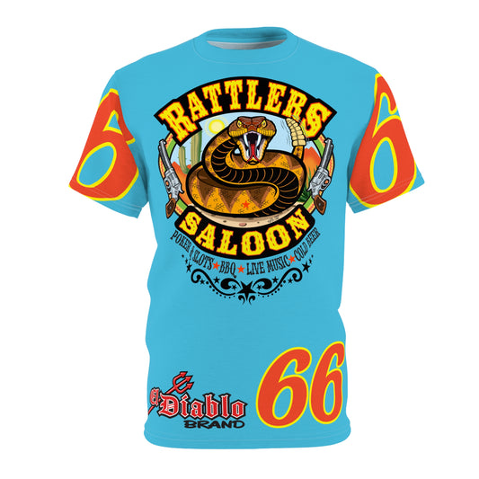 Rattlers Saloon ROUTE 66 SUPER TEE — Vintage Biker 66 Graphic Shirt