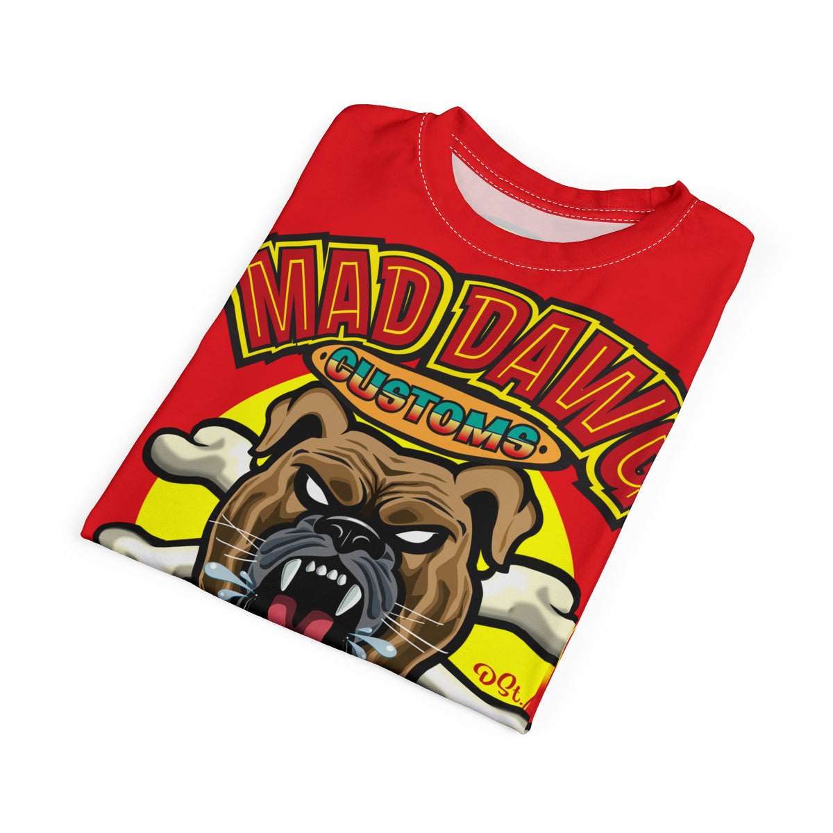 Mad Dawg Choppers & Bobbers Custom Motorcycle Super Tee