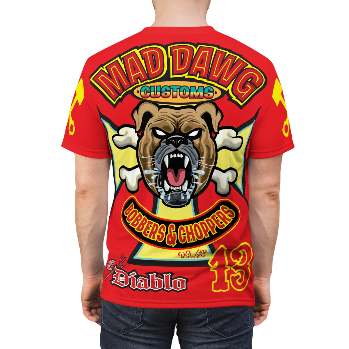 Mad Dawg Customs HiViz, High Performance Super Tee - Mad Dawgs & Bad Dawgs must have Riding Super Tee