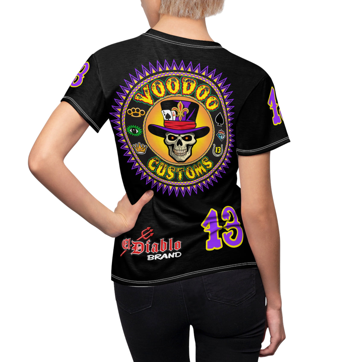 Women's Cut VooDoo Custom Motorcycles Graphic Tee — HiviZ Graphics