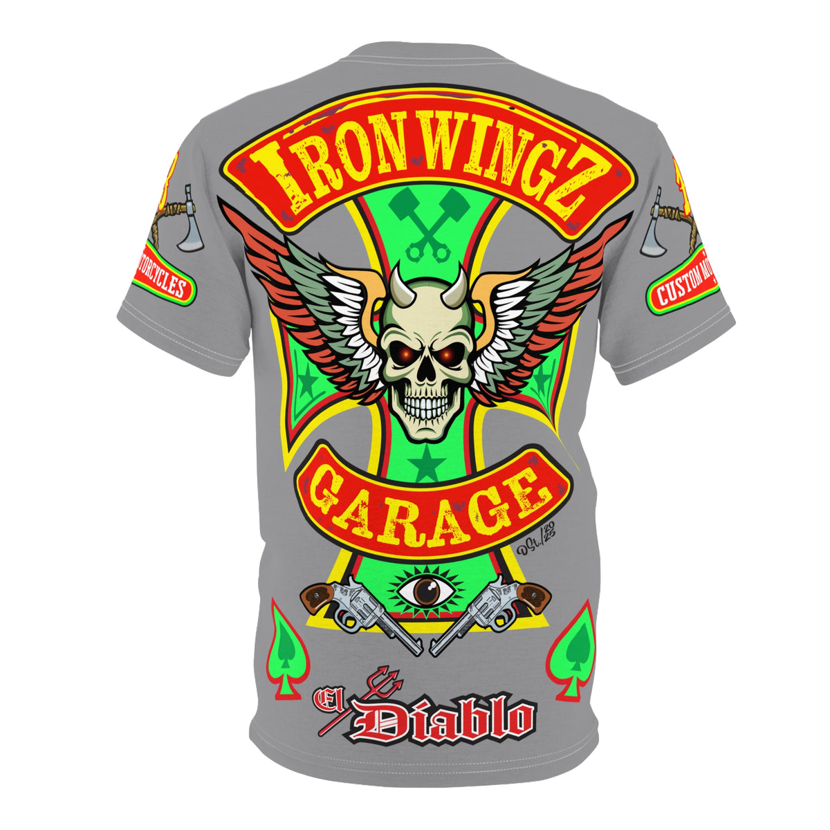 Iron WingZ Customs HiViz High Performance Motorcycle Riding Super Tee