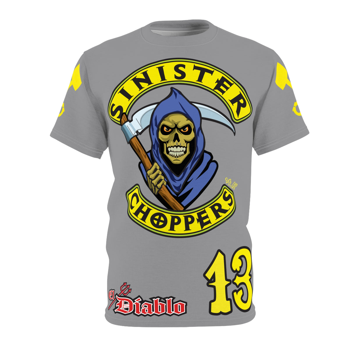 Sinister Choppers HiViz Custom Motorcycles Reaper Super Tee - High Performance Riding Wear