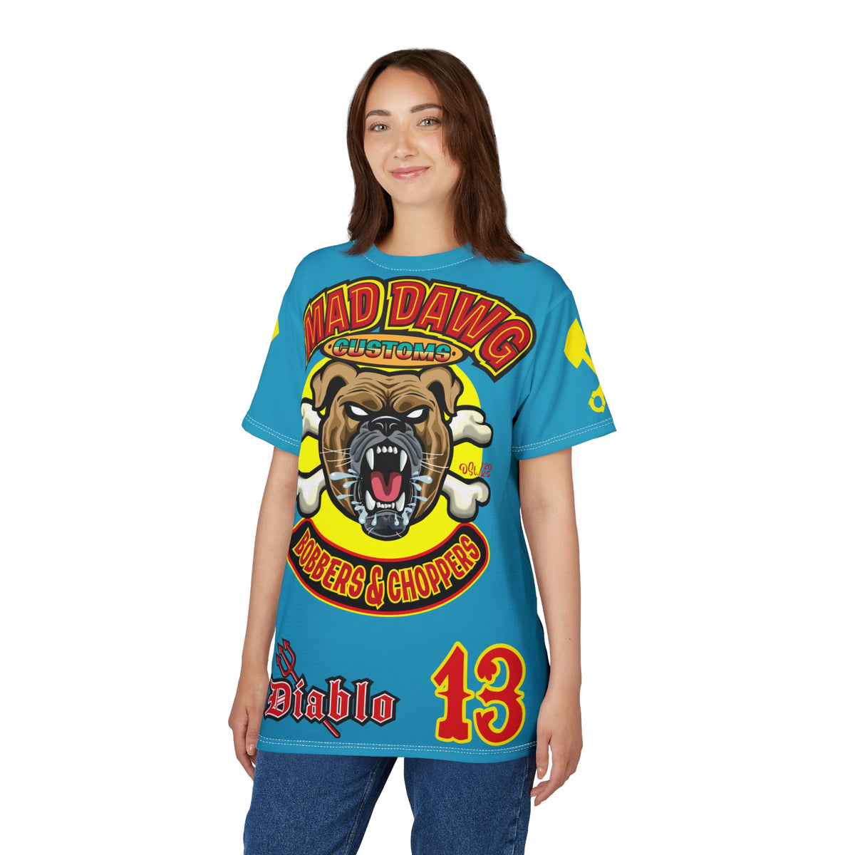 Mad Dawg Customs HiViz, High Performance Super Tee - Mad Dawgs & Bad Dawgs must have Riding Super Tee
