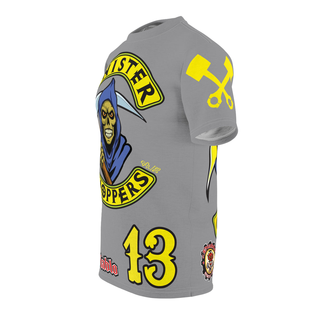 Sinister Choppers HiViz Custom Motorcycles Reaper Super Tee - High Performance Riding Wear
