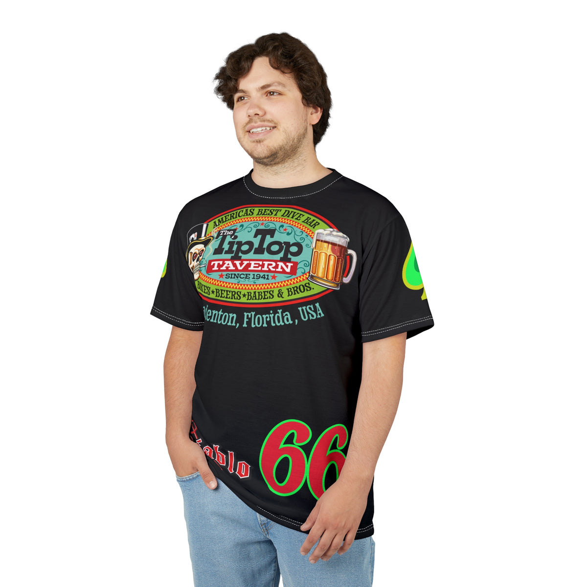 Tip Top Tavern Dive Bar Super Tee - America's Best Dive Bar, Bikes Beers Babes & Bros. - Biker Bar Tee