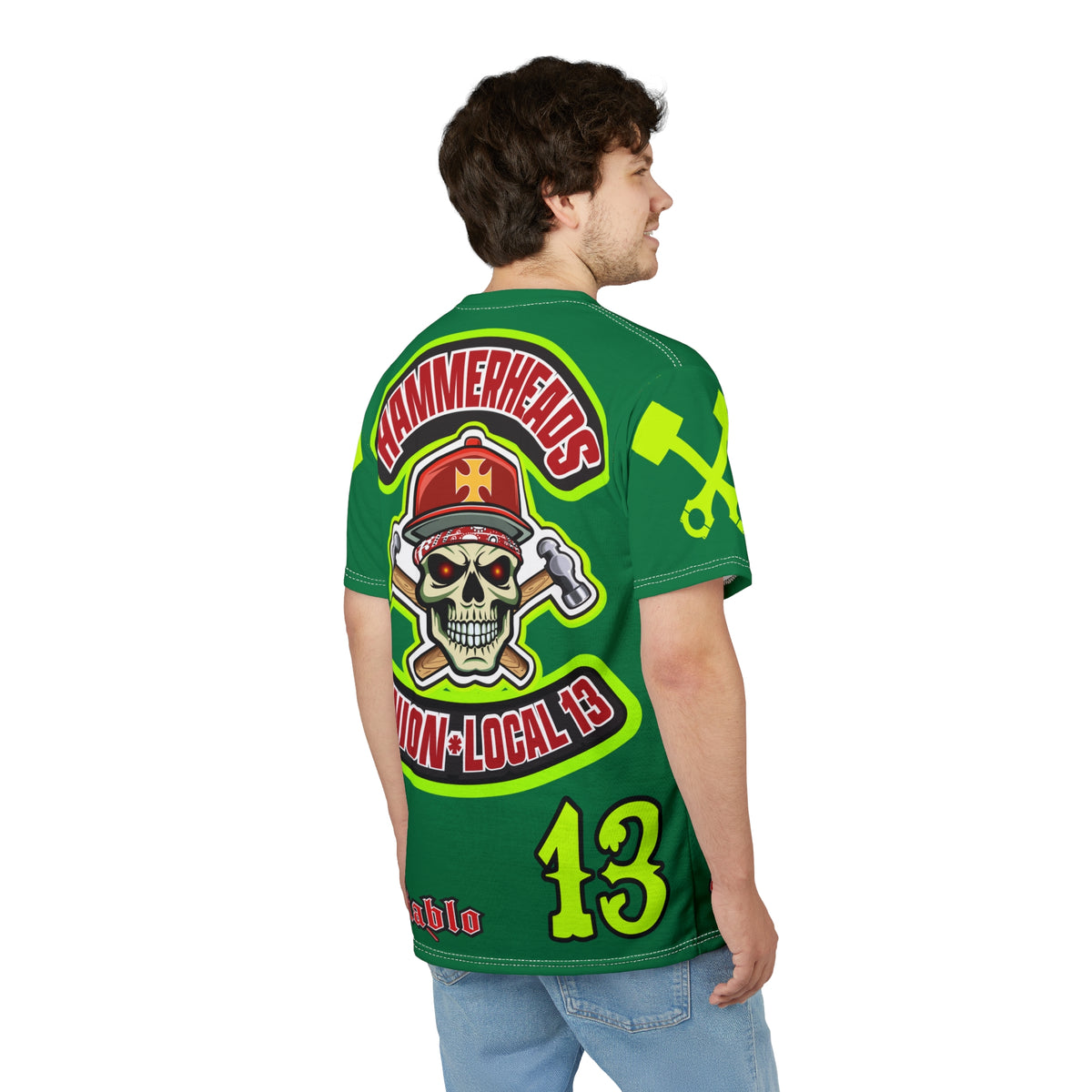 Hammerheads Union Local 13 -  SoCal 619 Special Edition - Custom HiViz Motorcycle Riding Tee Shirt _ Super Comfort and Fit